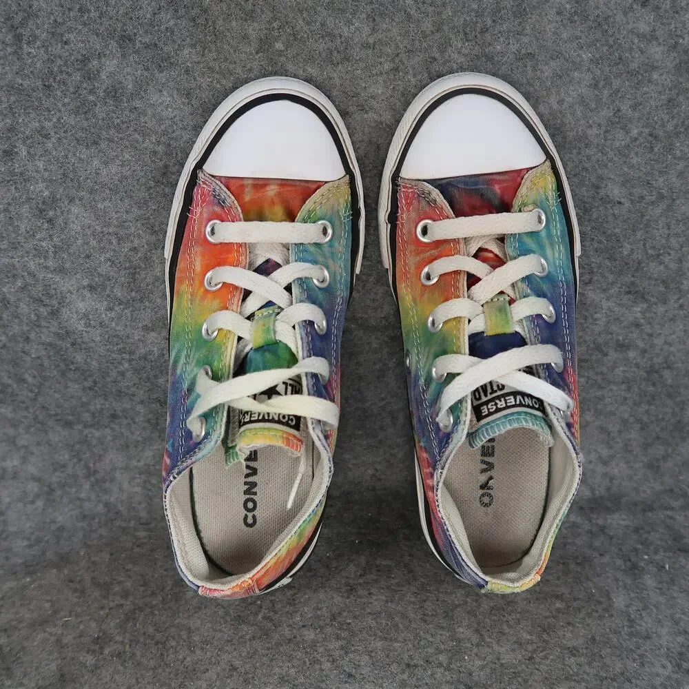 Converse Shoes Kids 13 Sneakers All Star Tie Dye Canvas Lace Up Casual Trainers